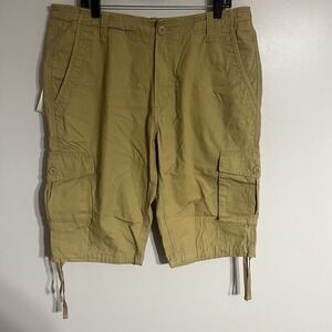 NWT Matchstick Cargo Shorts Men's Size 38 Heavy Duty Multi Pocket Khaki‎